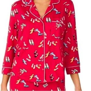 Kate Spade “Party Shoes” Print Pajama Set NWT